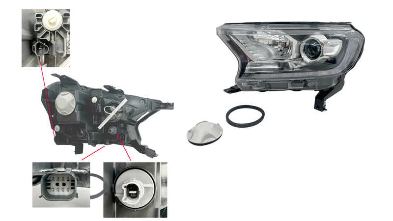 FORD RANGER PX SERIES 2/3 HEAD LIGHT RIGHT HAND SIDE